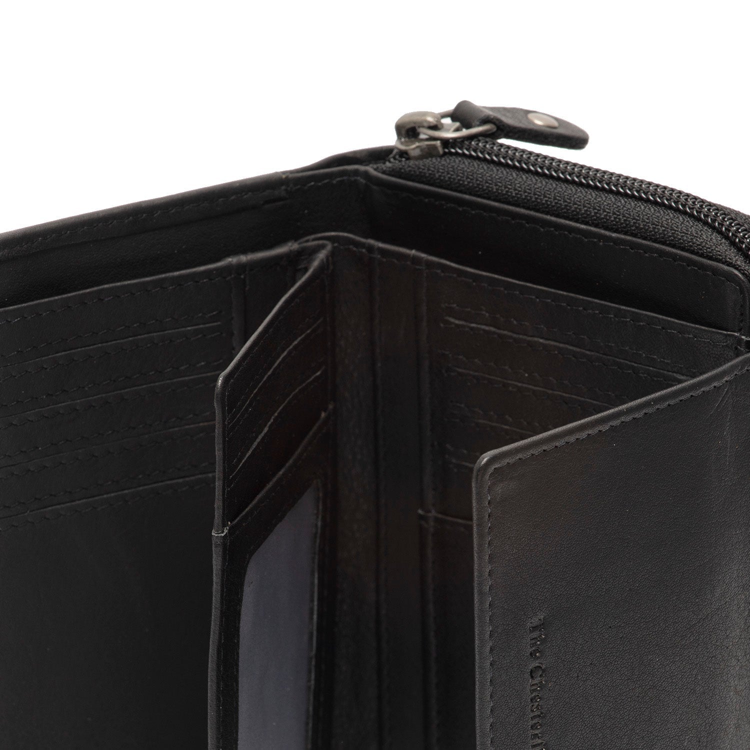 Black Leather Wallet Orveta, detail view 3