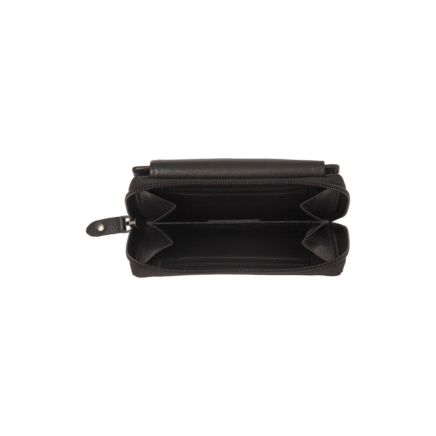 Black Leather Wallet Orveta, product view 3