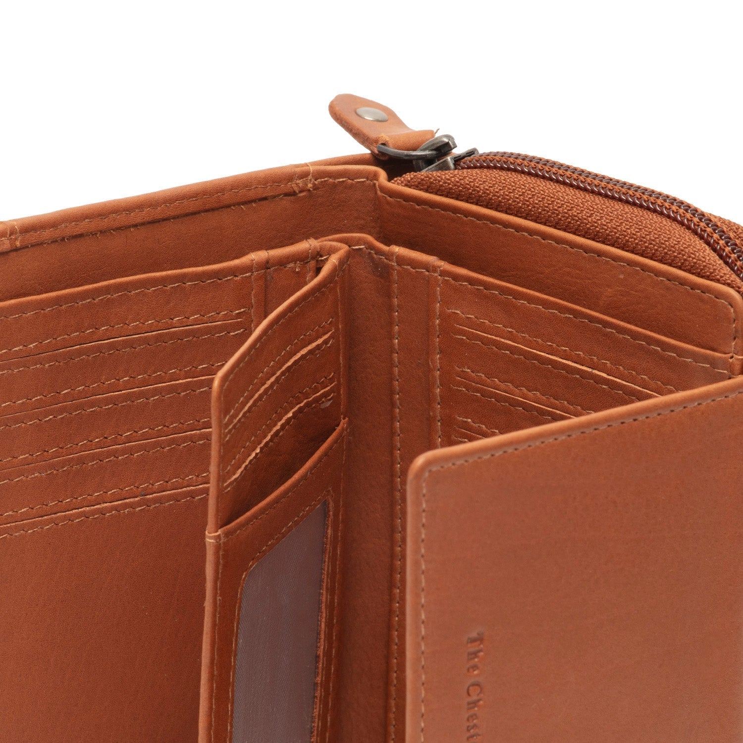 Cognac Leather Wallet Orveta, detail view 3