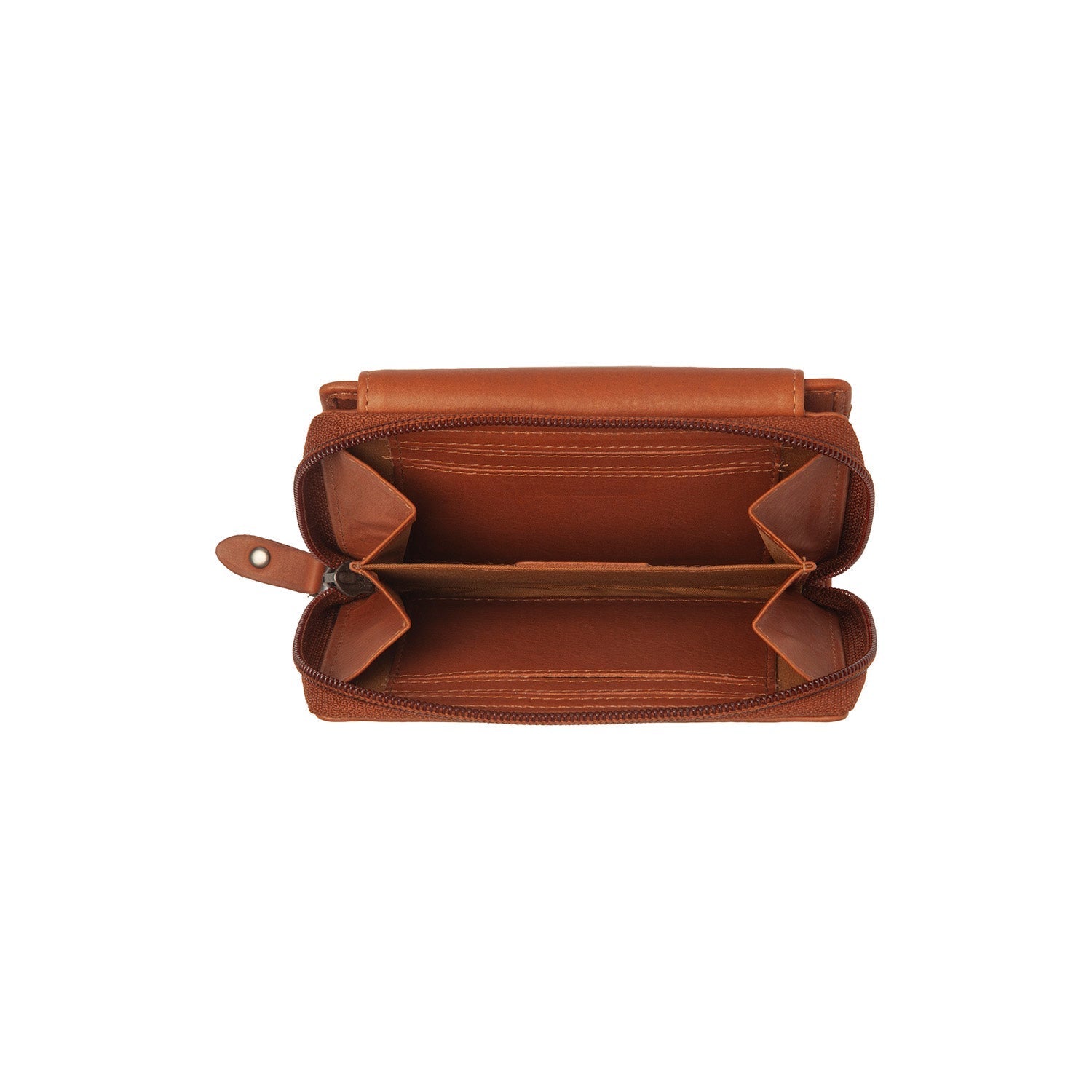 Cognac Leather Wallet Orveta, product view 3