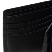 Black Leather Wallet Positano, detail view 3