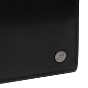 Black Leather Wallet Positano, detail view 4