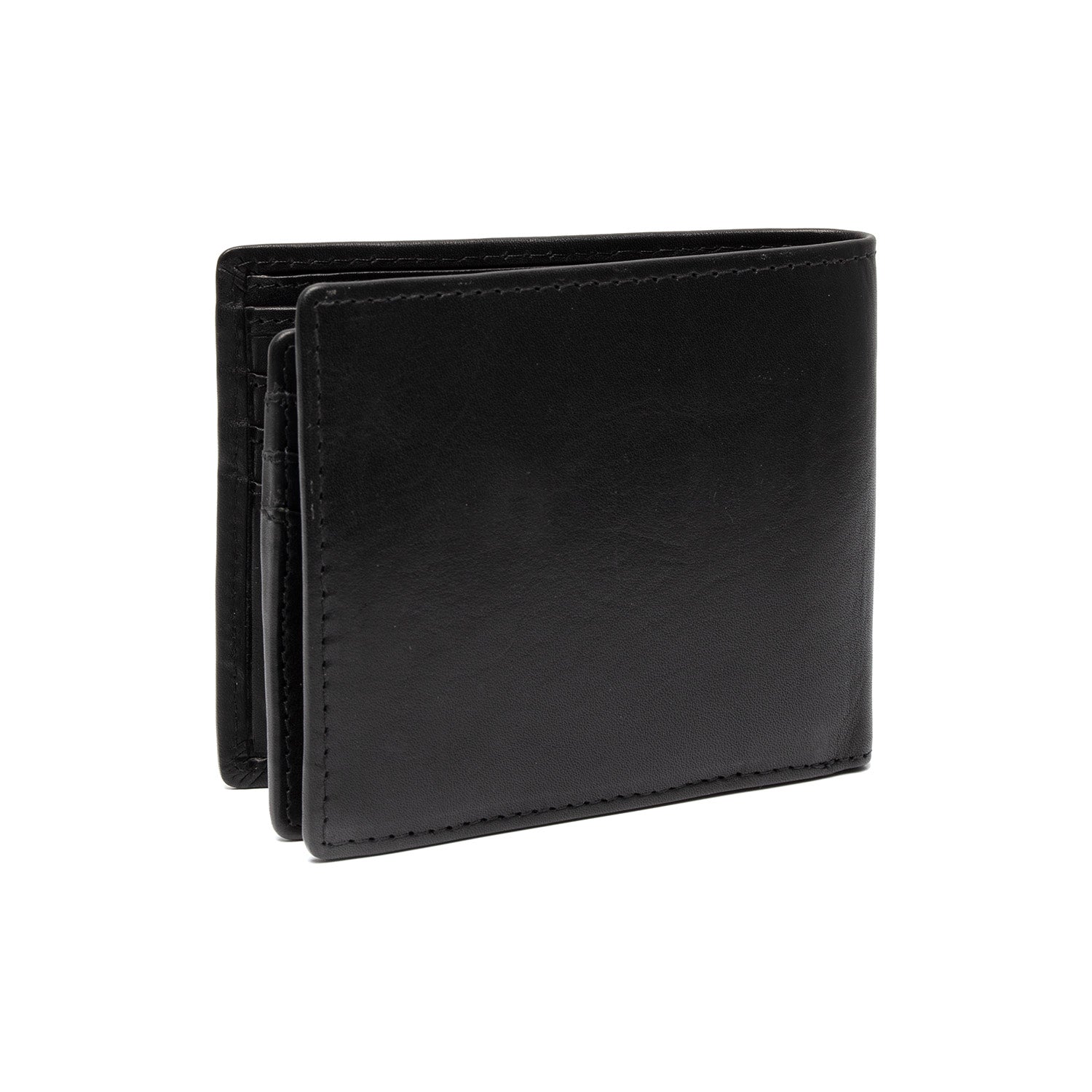 Black Leather Wallet Positano, detail view 5