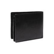 Black Leather Wallet Positano, detail view 5