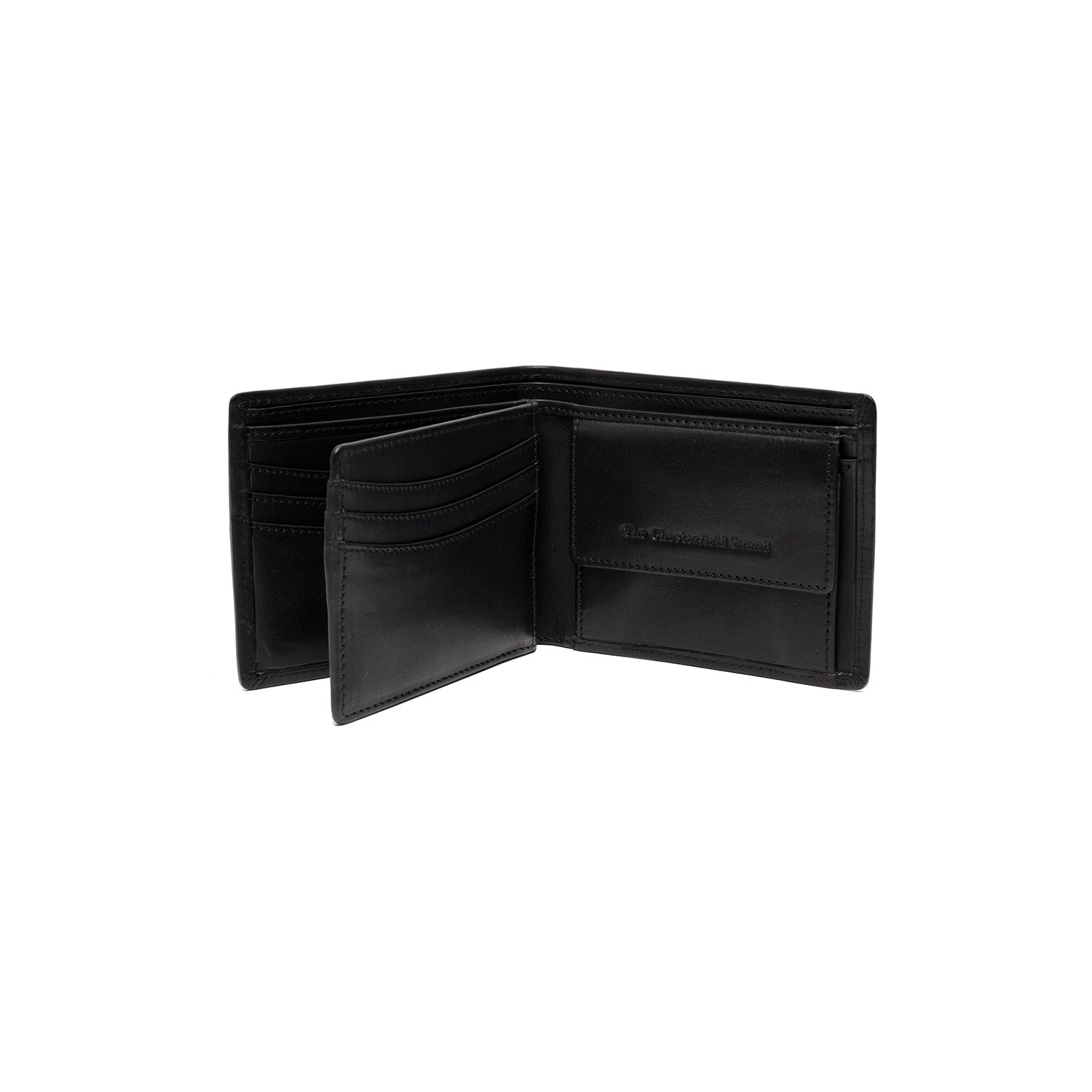 Black Leather Wallet Positano, product view 3