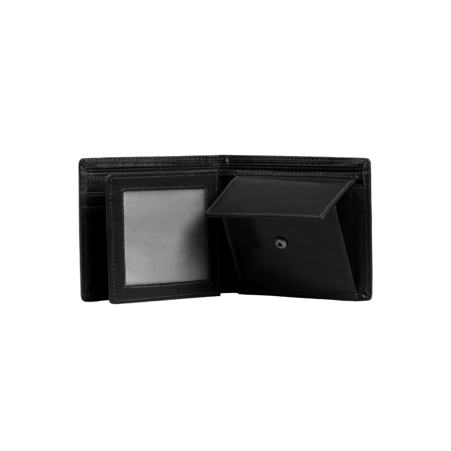 Black Leather Wallet Ralph, detail view 3