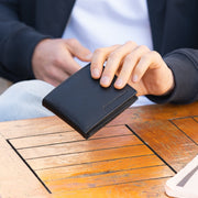 Black Leather Wallet Ralph, product view 2