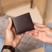 Brown Leather Wallet Ralph, product view 2