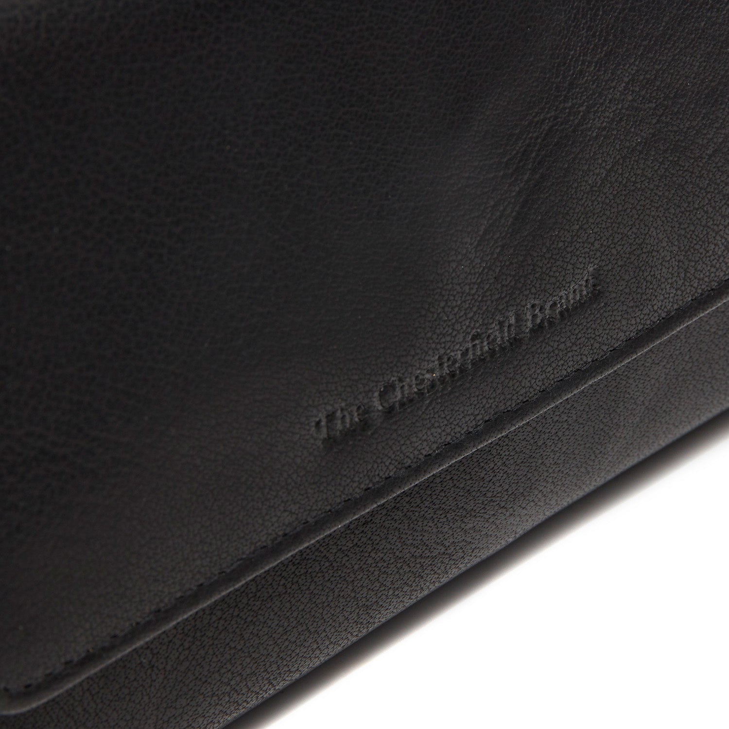 Black Leather Wallet Rhodos, detail view 1