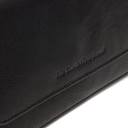 Black Leather Wallet Rhodos, detail view 1