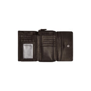 Black Leather Wallet Rhodos, product view 2