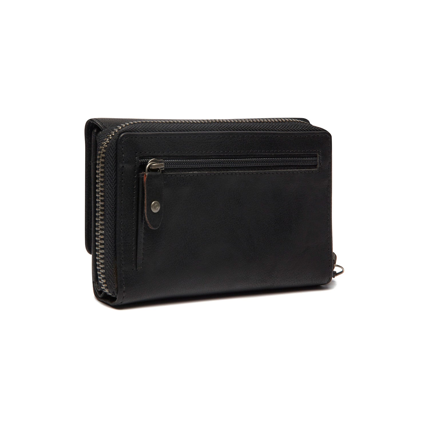Black Leather Wallet Rhodos, product view 3