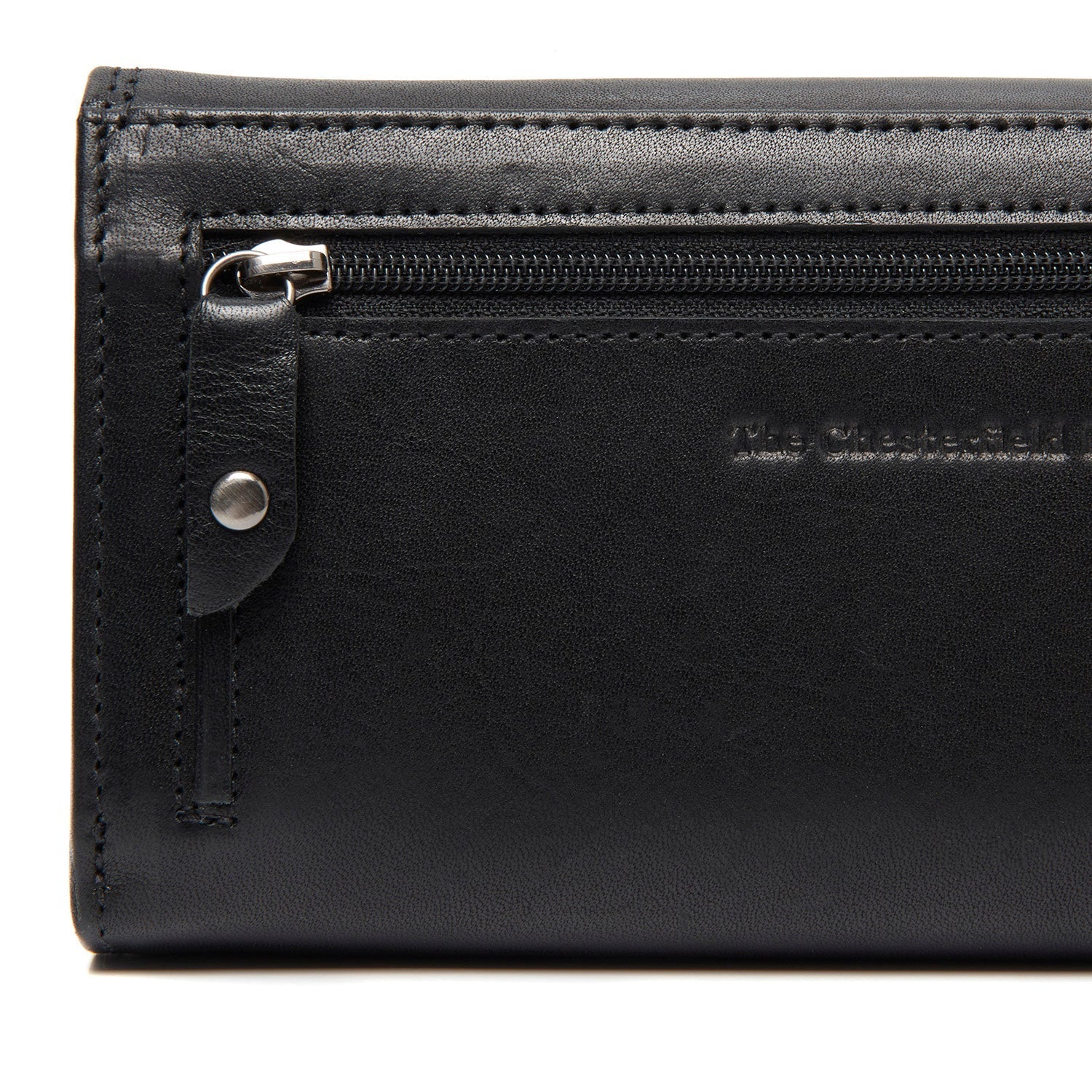 Black Leather Wallet Rivalto, detail view 4