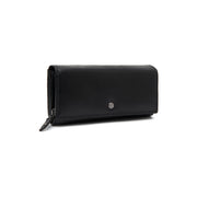 Black Leather Wallet Rivalto, front view