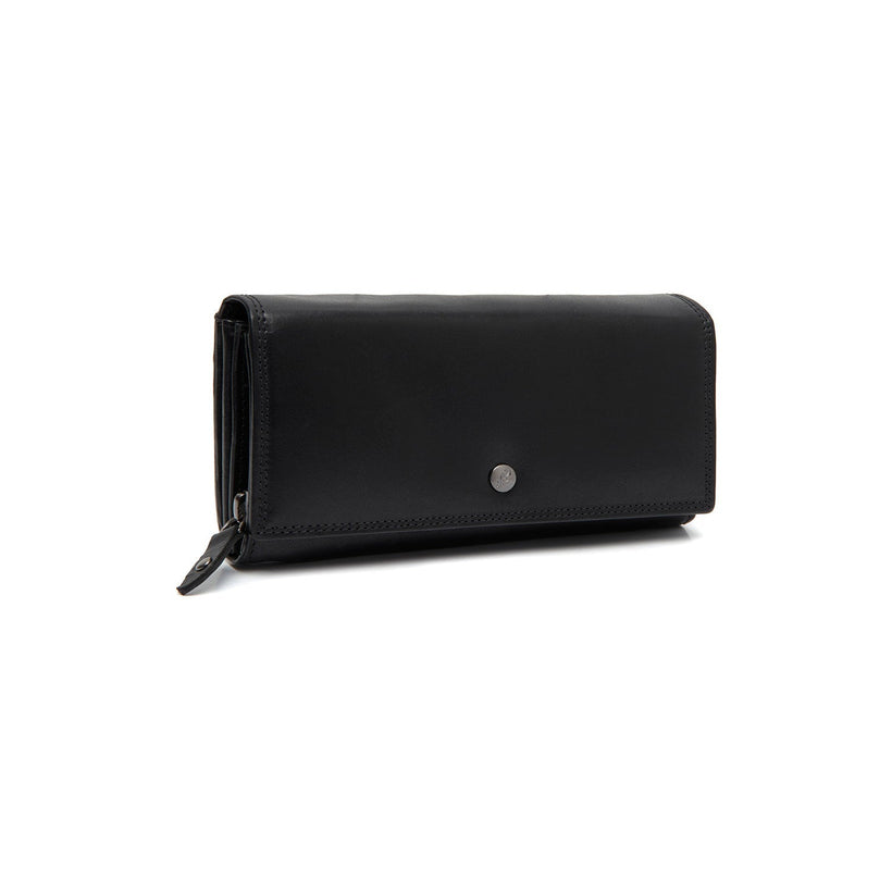 Black Leather Wallet Rivalto, front view