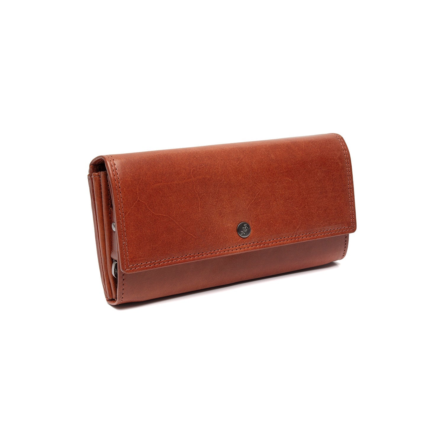 Cognac Leather Wallet Rivalto, front view