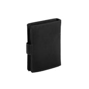 Black Leather Wallet Ruby, detail view 3