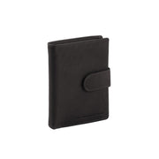 Brown Leather Wallet Ruby, front view