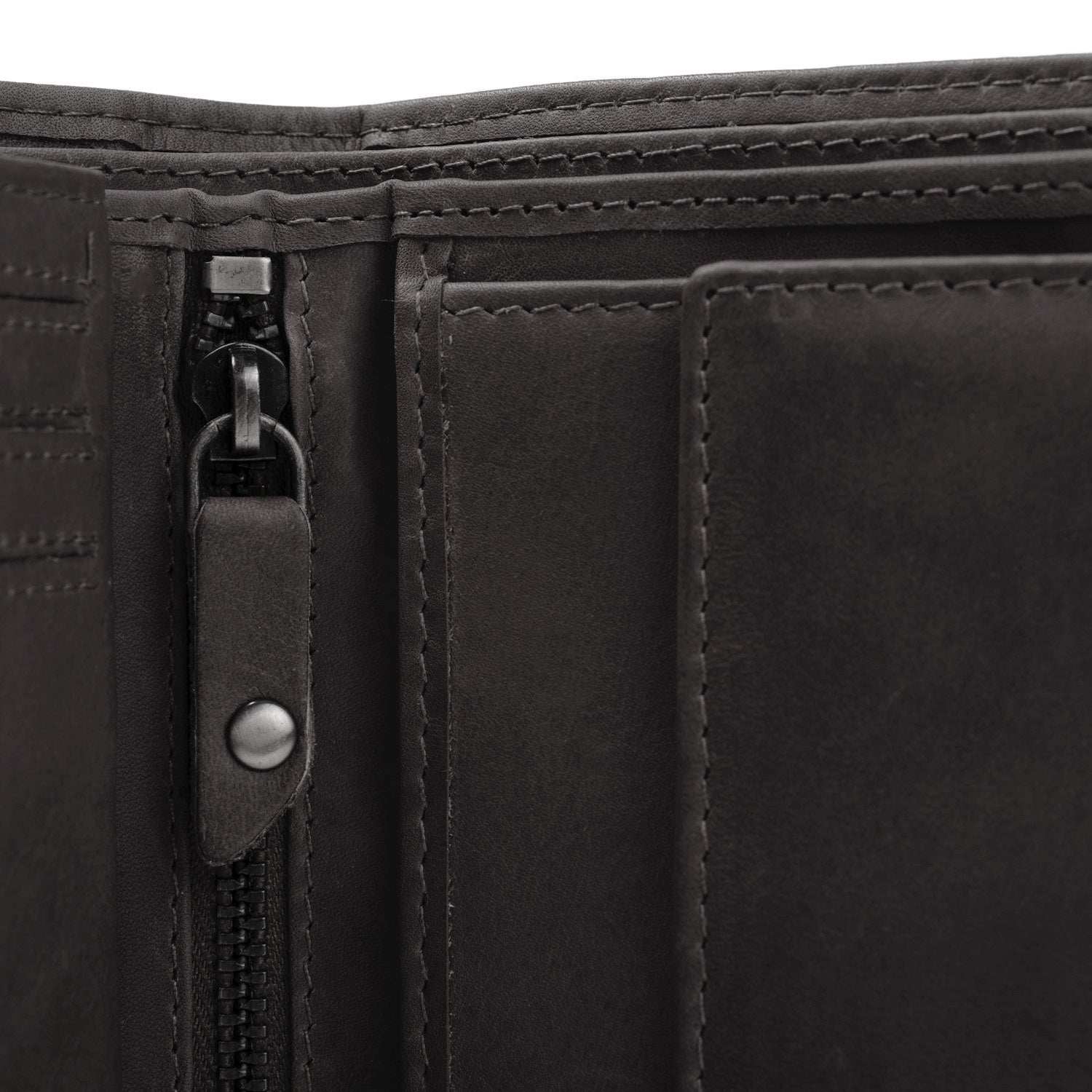 Brown Leather Wallet Ruby, product view 3