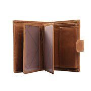 Cognac Leather Wallet Ruby, detail view 1