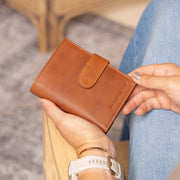 Cognac Leather Wallet Ruby, product view 2
