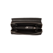 Black Leather Wallet Salviano, detail view 1