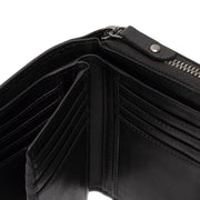 Black Leather Wallet Salviano, detail view 3