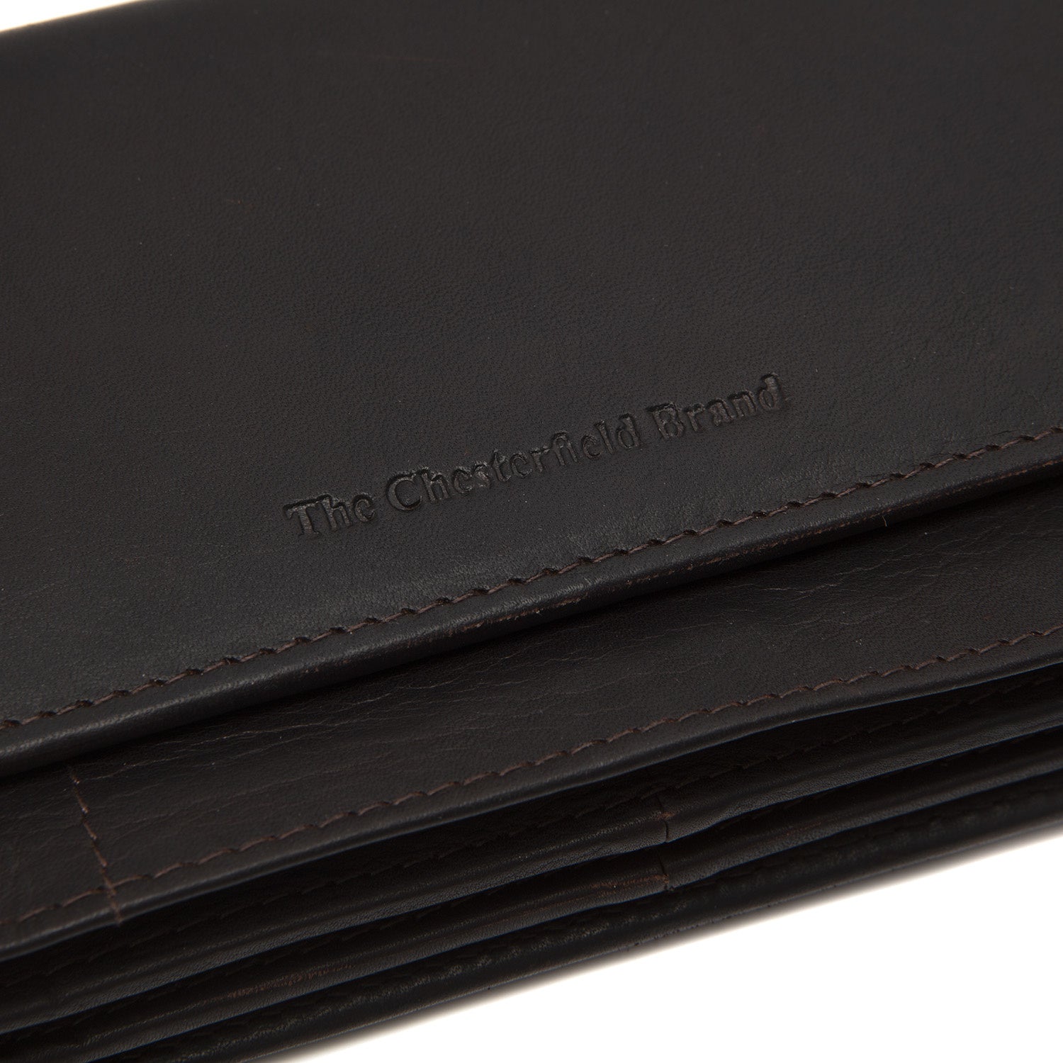 Brown Leather Wallet Salzburg, detail view 3