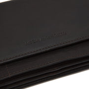 Brown Leather Wallet Salzburg, detail view 3