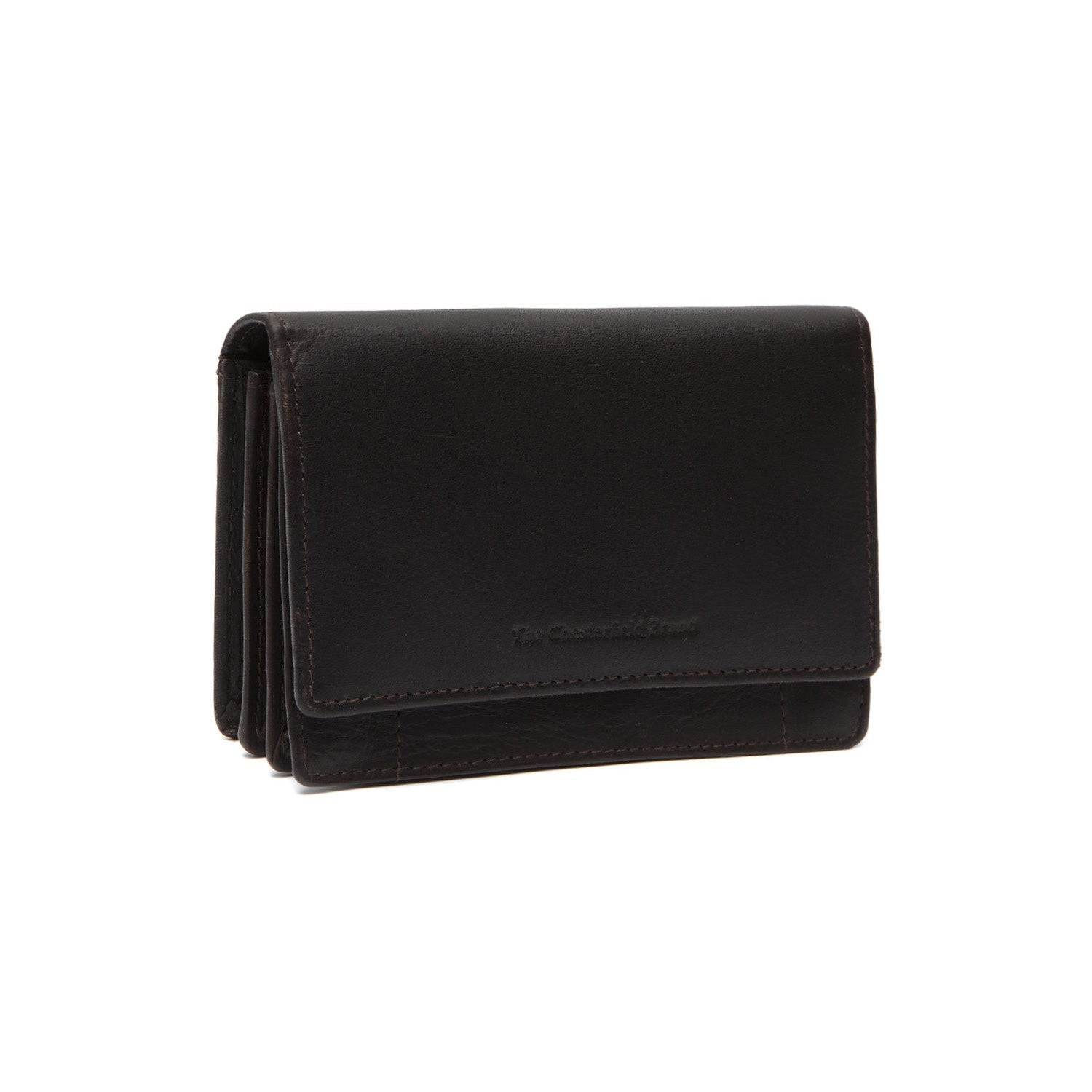 Brown Leather Wallet Salzburg, front view