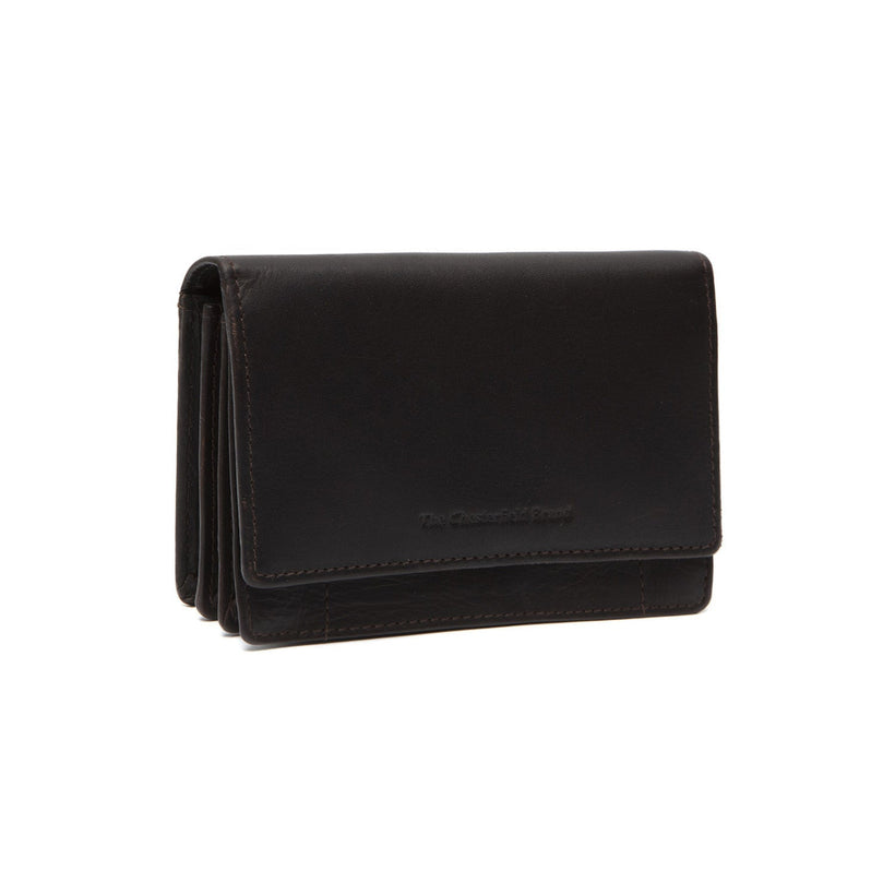 Brown Leather Wallet Salzburg, front view