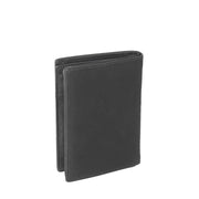 Black Leather Wallet Siem, detail view 3