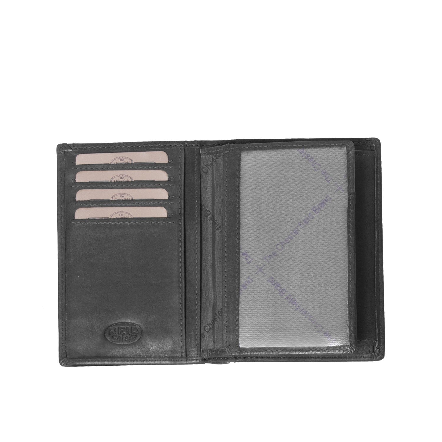 Black Leather Wallet Siem, product view 3