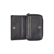 Black Leather Wallet Sionel, detail view 3