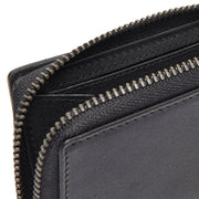 Black Leather Wallet Sionel, product view 2