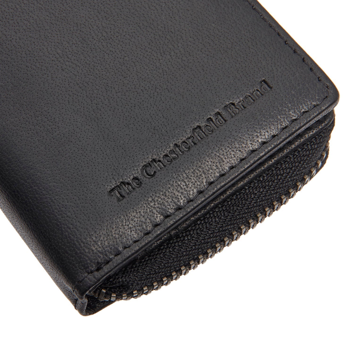 Black Leather Wallet Sionel, product view 3
