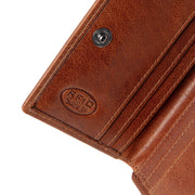 Cognac Leather Wallet Sionel, detail view 1