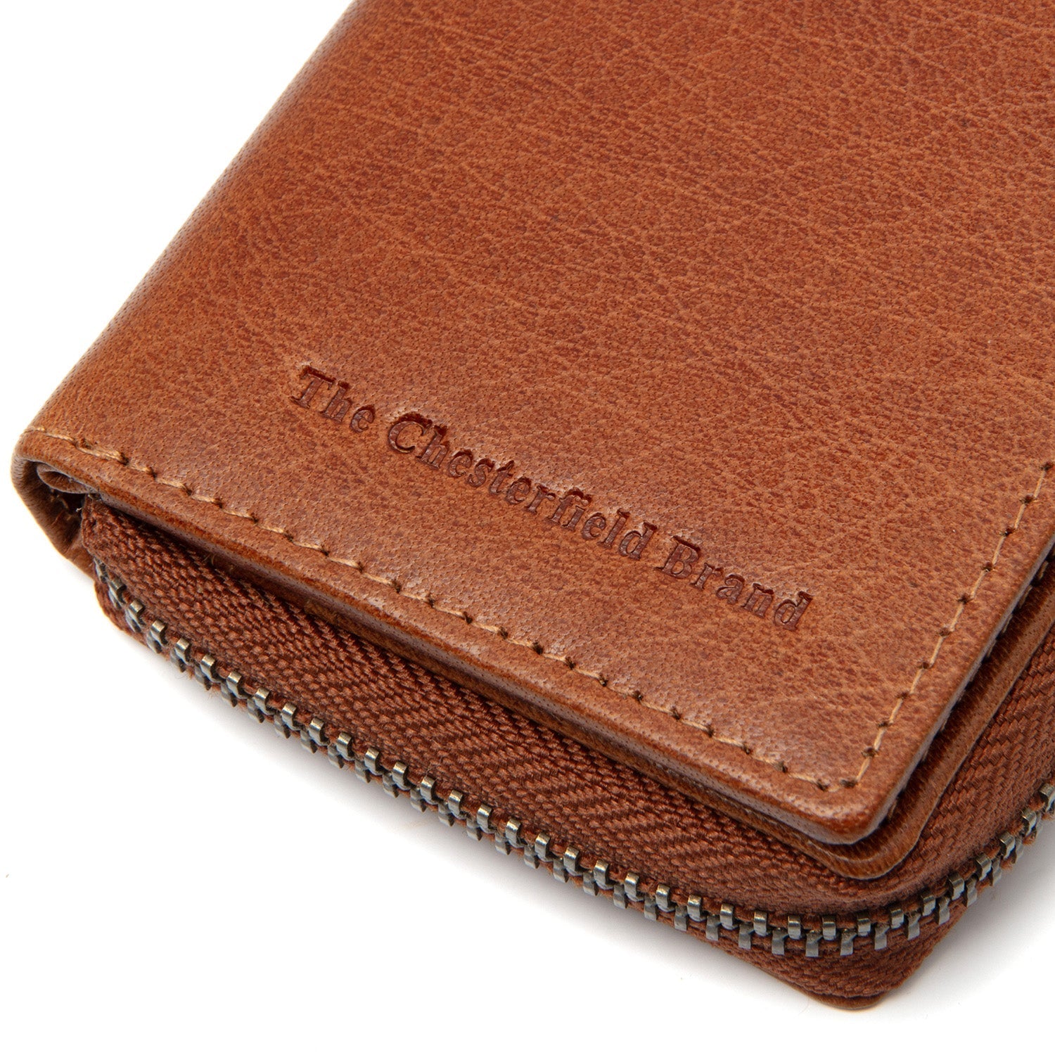 Cognac Leather Wallet Sionel, detail view 3