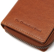 Cognac Leather Wallet Sionel, detail view 3
