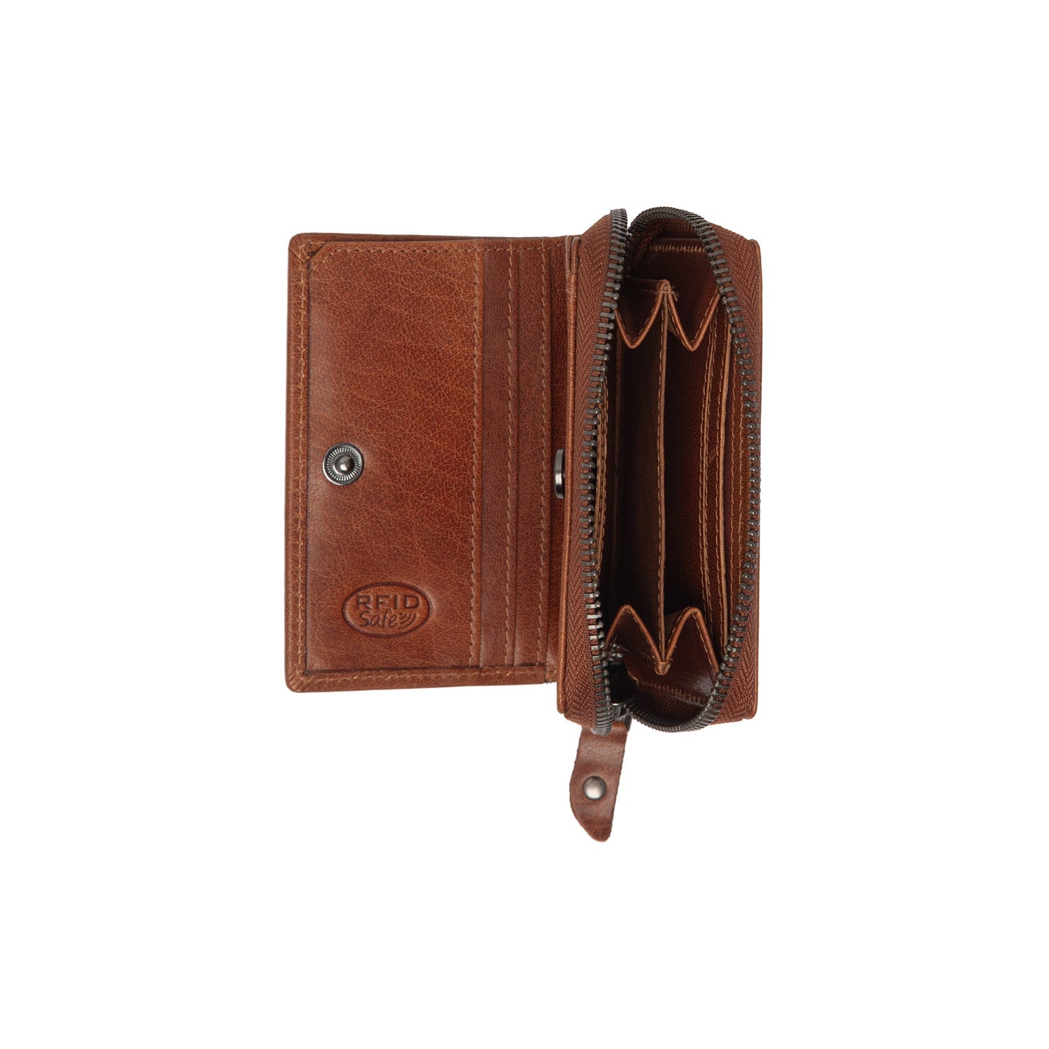 Cognac Leather Wallet Sionel, product view 3