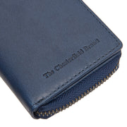 Navy Leather Wallet Sionel, product view 3