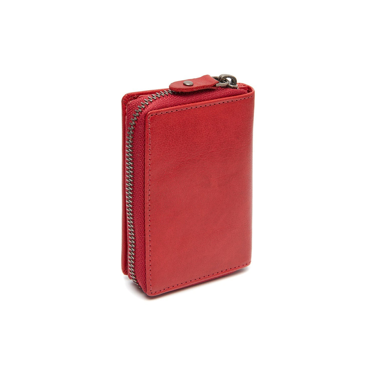 Red Leather Wallet Sionel, detail view 4