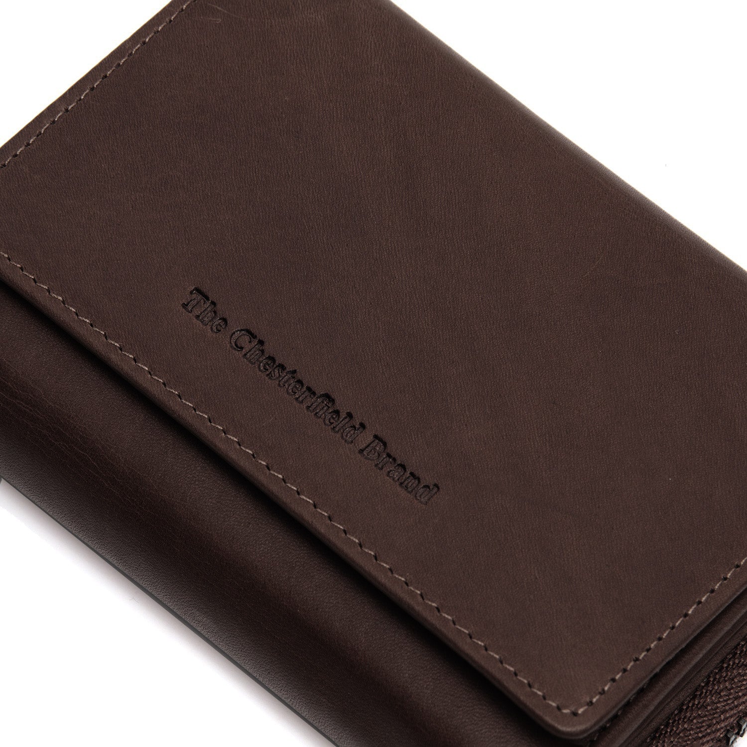 Brown Leather Wallet Sorraia, detail view 3