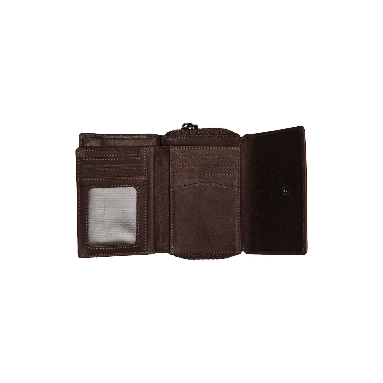 Brown Leather Wallet Sorraia, product view 2