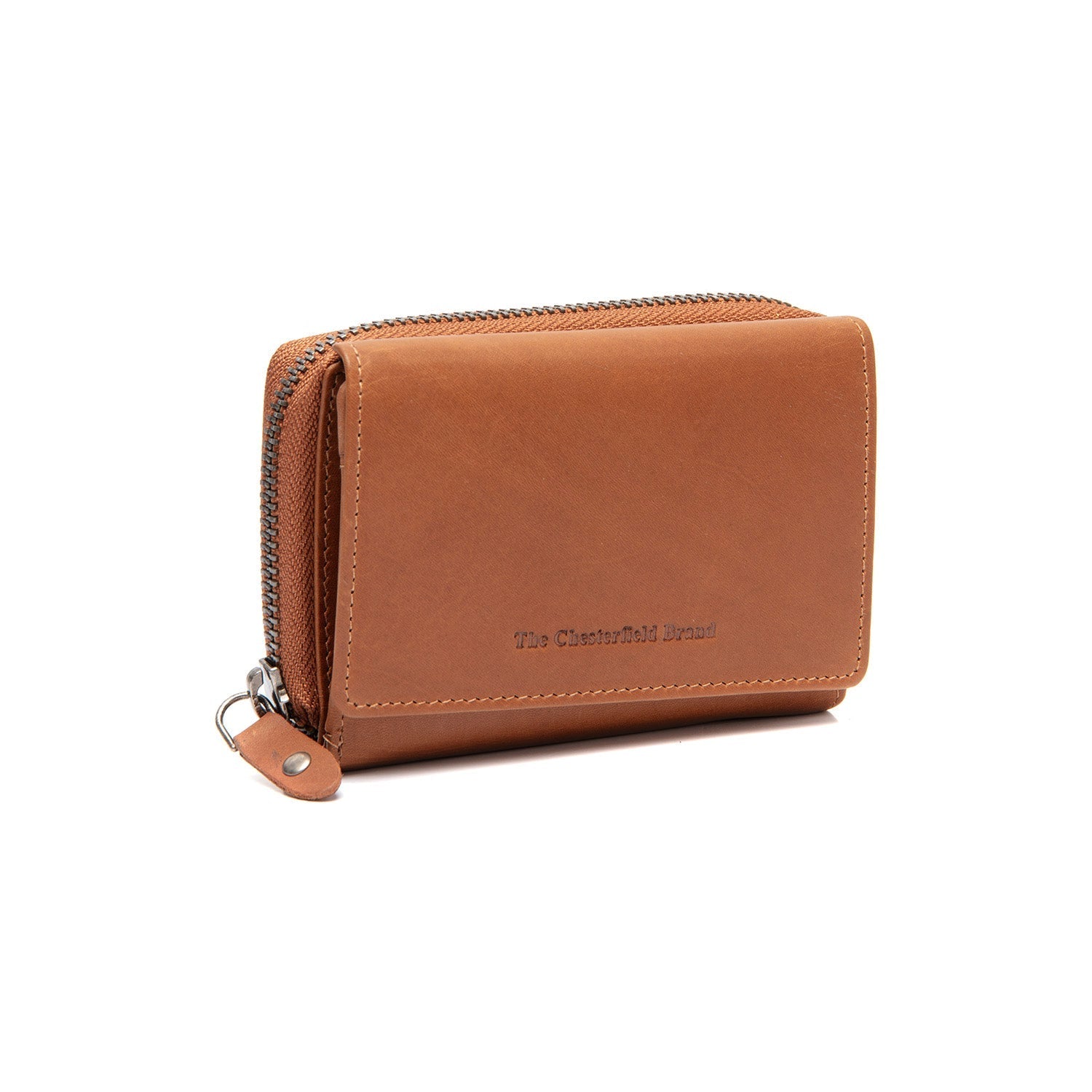 Cognac Leather Wallet Sorraia, front view