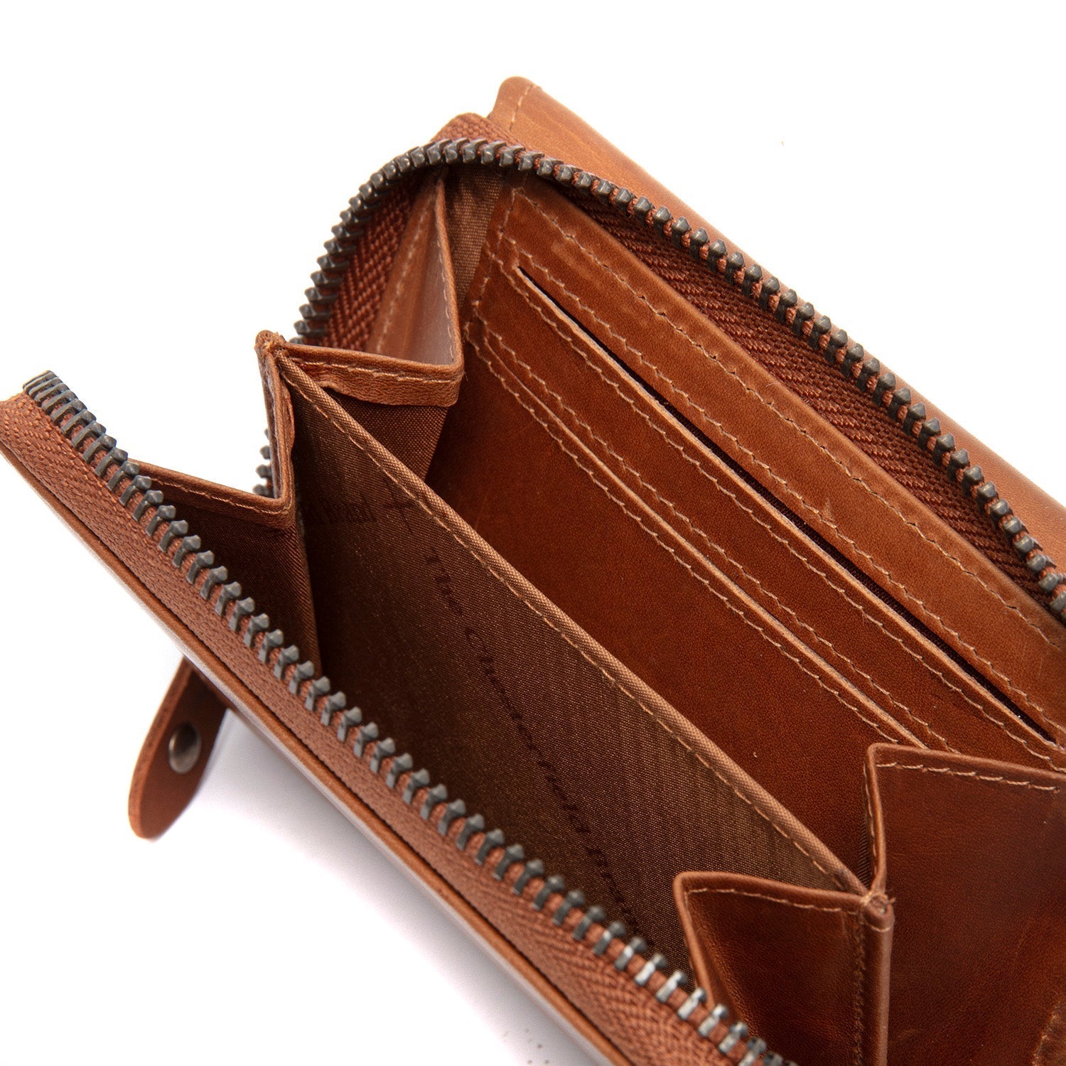Cognac Leather Wallet Sorraia, product view 2
