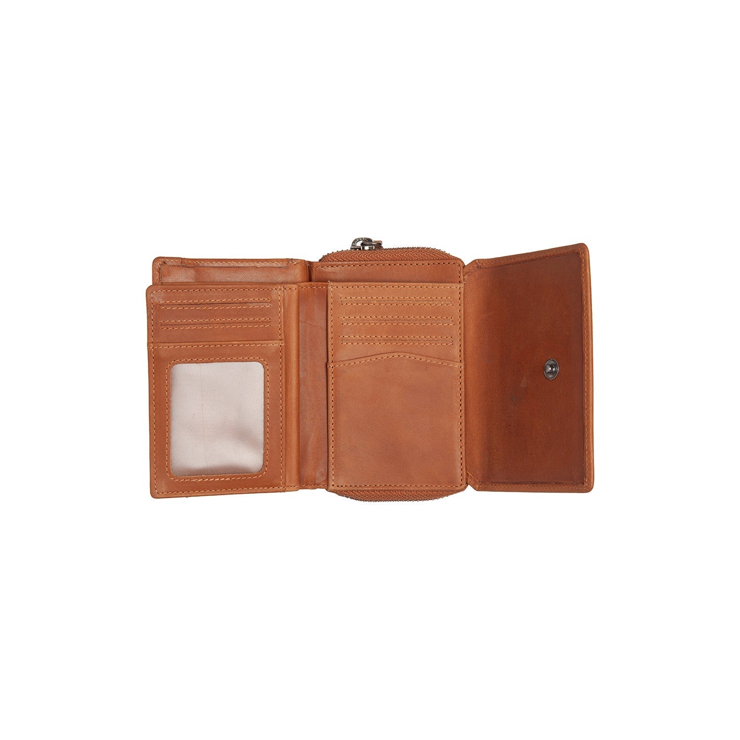 Cognac Leather Wallet Sorraia, product view 3