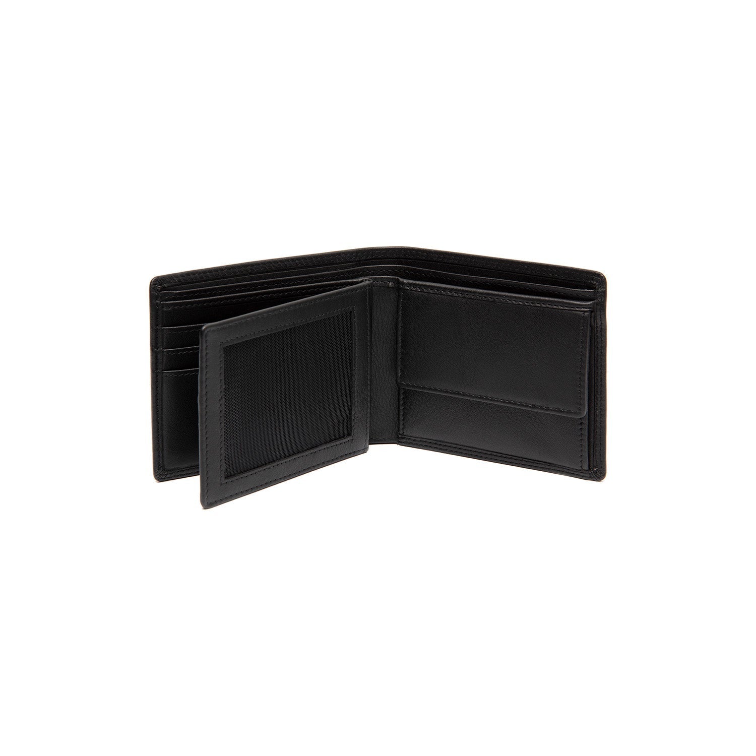 Black Leather Wallet Stephens, detail view 1