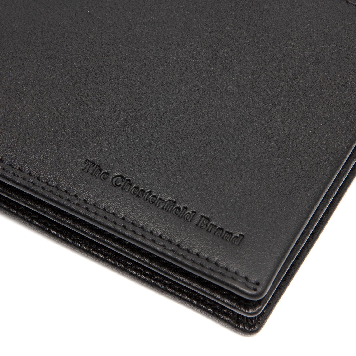 Black Leather Wallet Stephens, detail view 4