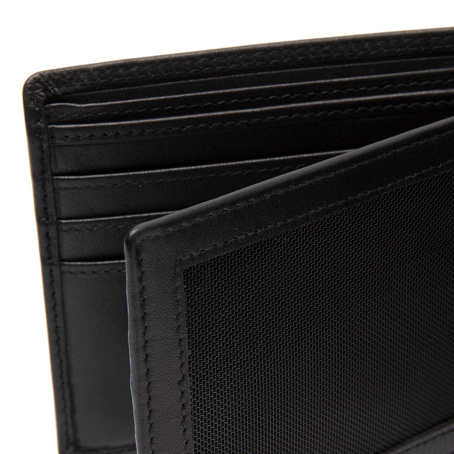 Black Leather Wallet Stephens, detail view 5